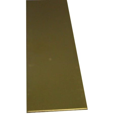 Decorative Metal Strip, 14 In W, 12 In L, 0016 In Thick, Brass